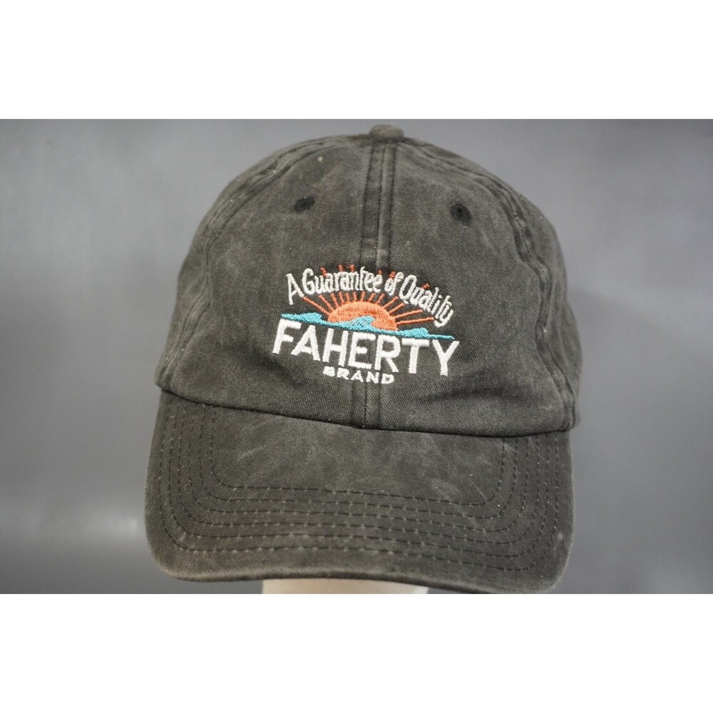 FAHERTY Men’s Cotton Twill Baseball Hat Graphite Gray Adjustable Strap NWT New